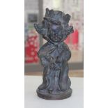 A cast bronze figure of child prince, height 23cm.