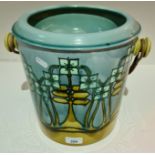 A Minton Secessionist pattern ceramic linen soaking bucket