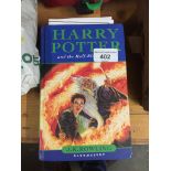 Harry Potter and the Half-Blood Prince, 1st Edition with spelling error on page 99