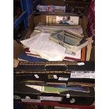 2 boxes of ephemera including railway.