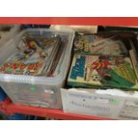 2 boxes of annuals including Beanos.