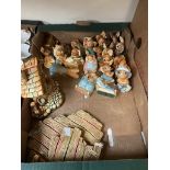 Box of Pendelfin figures