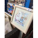 7 framed Beatrix Potter prints.