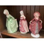 Three Katzhutte figurines - Tallest 33cm