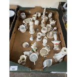 Box of crested china