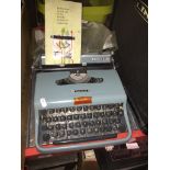 Olivetti portable typewriter.