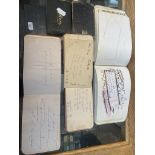 5 small victorian autograph album booklets