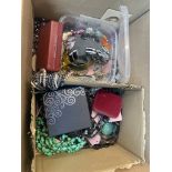 Box of costume jewellery