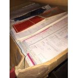 A box of surveys. Approx 170 from 90s and 80s.