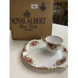 A Royal Albert Old Country roses tea set - six place setting - boxed