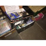 7 boxes of books including cars, Lancashire, pottery.