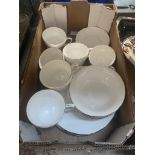 Duchess breakfast set consisting of 6 of each breakfast cups (large), saucers, bowls and plates