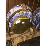 A brass gong