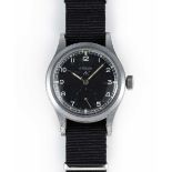 A GENTLEMAN'S BRITISH MILITARY LEMANIA W.W.W. WRIST WATCH CIRCA 1945, PART OF THE "DIRTY DOZEN",