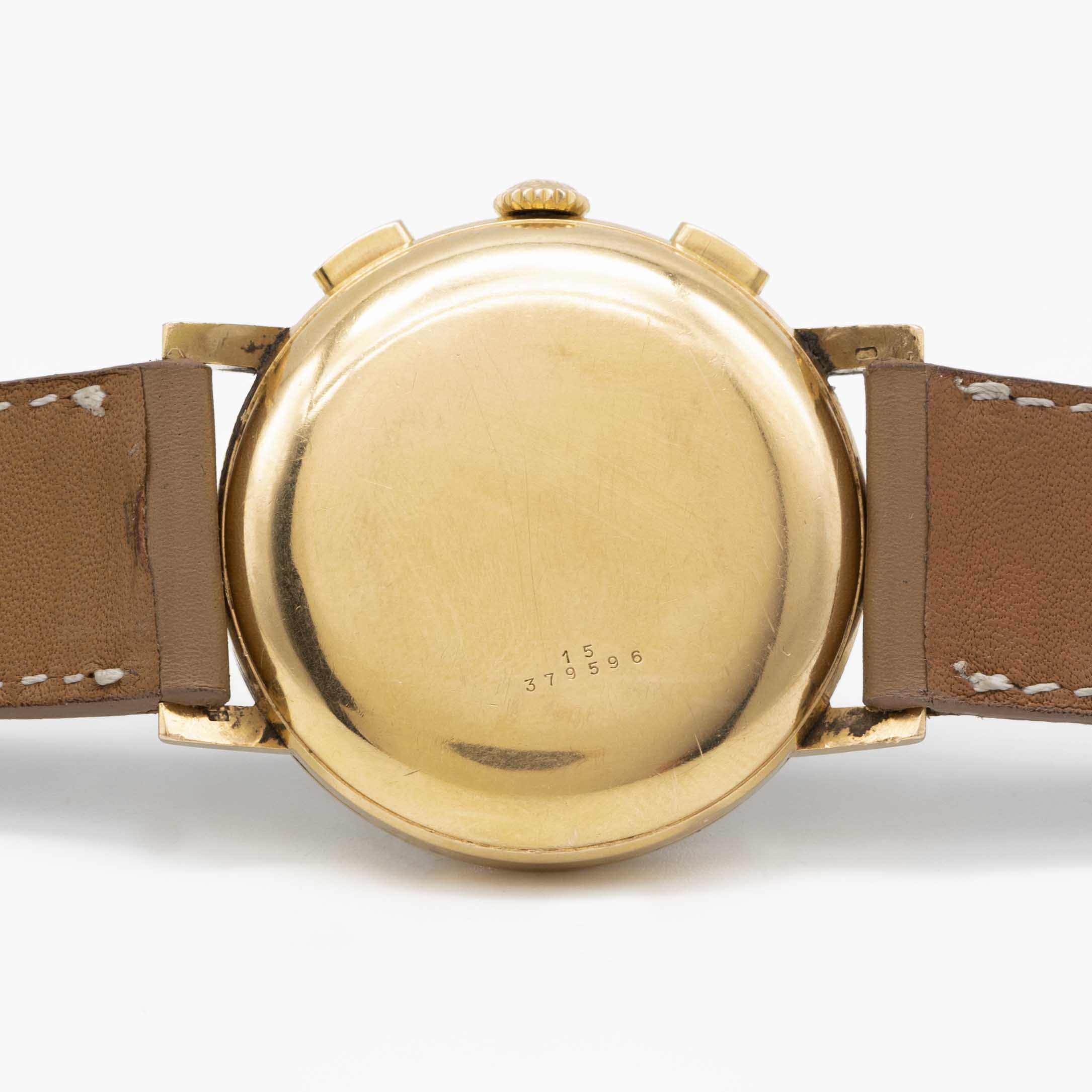 A GENTLEMAN'S 18K SOLID YELLOW GOLD LONGINES FLYBACK CHRONOGRAPH WRIST WATCH DATED 1969, REF. 7414 - Image 6 of 9