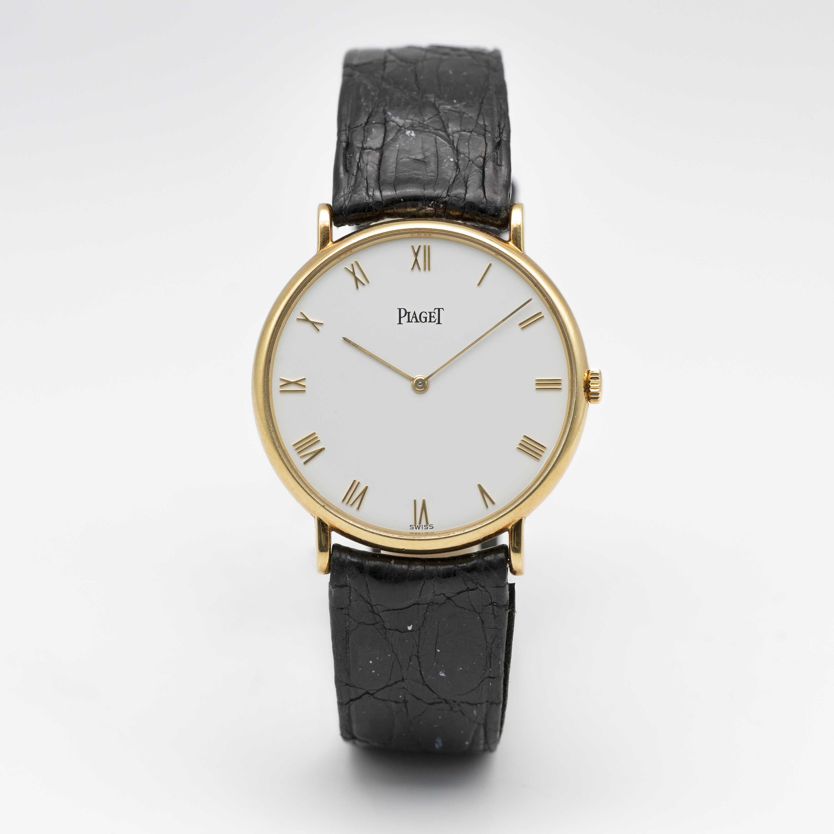 A GENTLEMAN'S SIZE 18K SOLID YELLOW GOLD PIAGET ALTIPLANO WRIST WATCH DATED 1992, REF. 9035 N WITH - Image 2 of 10