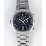 A GENTLEMAN'S STAINLESS STEEL HEUER DAYTONA AUTOMATIC CHRONOGRAPH BRACELET WATCH CIRCA 1977, REF.