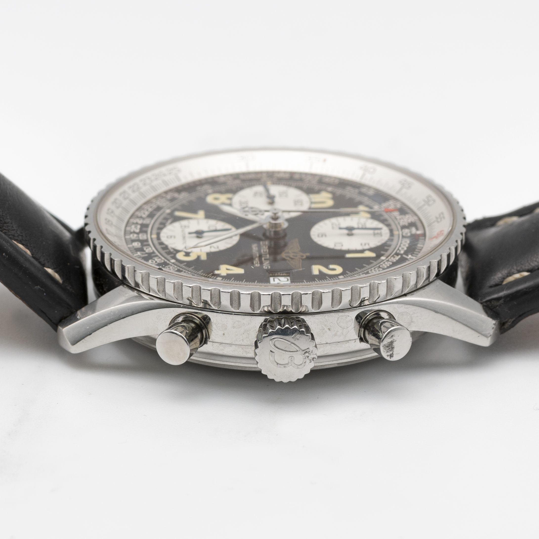 A GENTLEMAN'S STAINLESS STEEL BREITLING NAVITIMER AUTOMATIC CHRONOGRAPH WRIST WATCH CIRCA 1990s, - Image 7 of 8