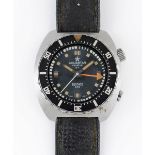 A GENTLEMAN'S STAINLESS STEEL AQUASTAR BENTHOS 500 DIVERS WRIST WATCH CIRCA 1960s, REF. 1002