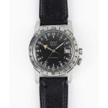 A GENTLEMAN'S STAINLESS STEEL GLYCINE AIRMAN SPECIAL AUTOMATIC PILOTS WRIST WATCH CIRCA 1960s