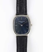 A GENTLEMAN'S SIZE 18K SOLID WHITE GOLD VACHERON & CONSTANTIN "ELLIPSE" WRIST WATCH CIRCA 1970s,