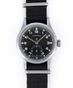 A GENTLEMAN'S BRITISH MILITARY VERTEX W.W.W. WRIST WATCH CIRCA 1945, PART OF THE "DIRTY DOZEN"