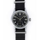 A GENTLEMAN'S BRITISH MILITARY VERTEX W.W.W. WRIST WATCH CIRCA 1945, PART OF THE "DIRTY DOZEN"