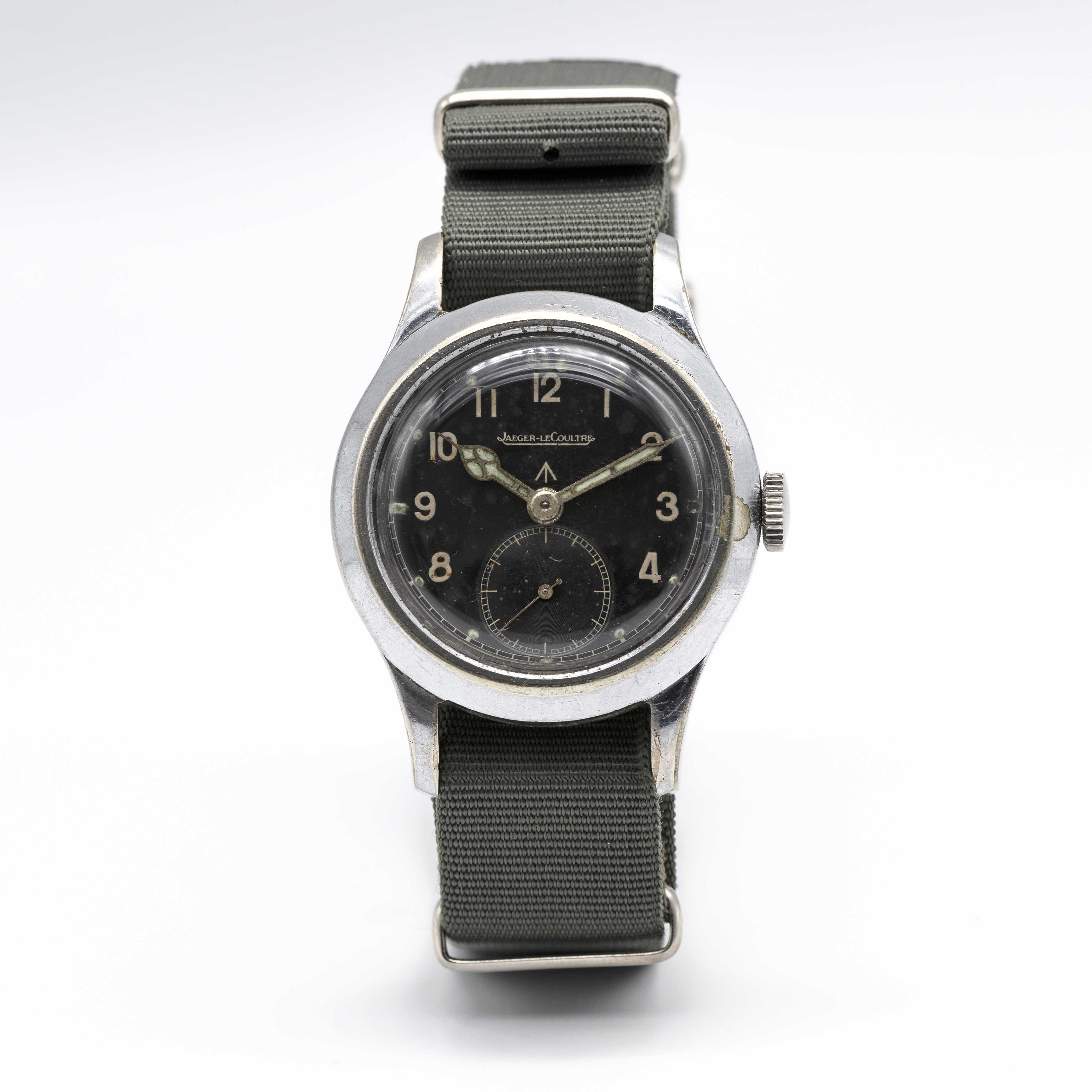 A GENTLEMAN'S BRITISH MILITARY JAEGER LECOULTRE W.W.W. WRIST WATCH CIRCA 1945, PART OF THE "DIRTY - Image 2 of 8