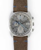 A GENTLEMAN'S STAINLESS STEEL OMEGA SEAMASTER AUTOMATIC CHRONOGRAPH WRIST WATCH CIRCA 1971, REF.