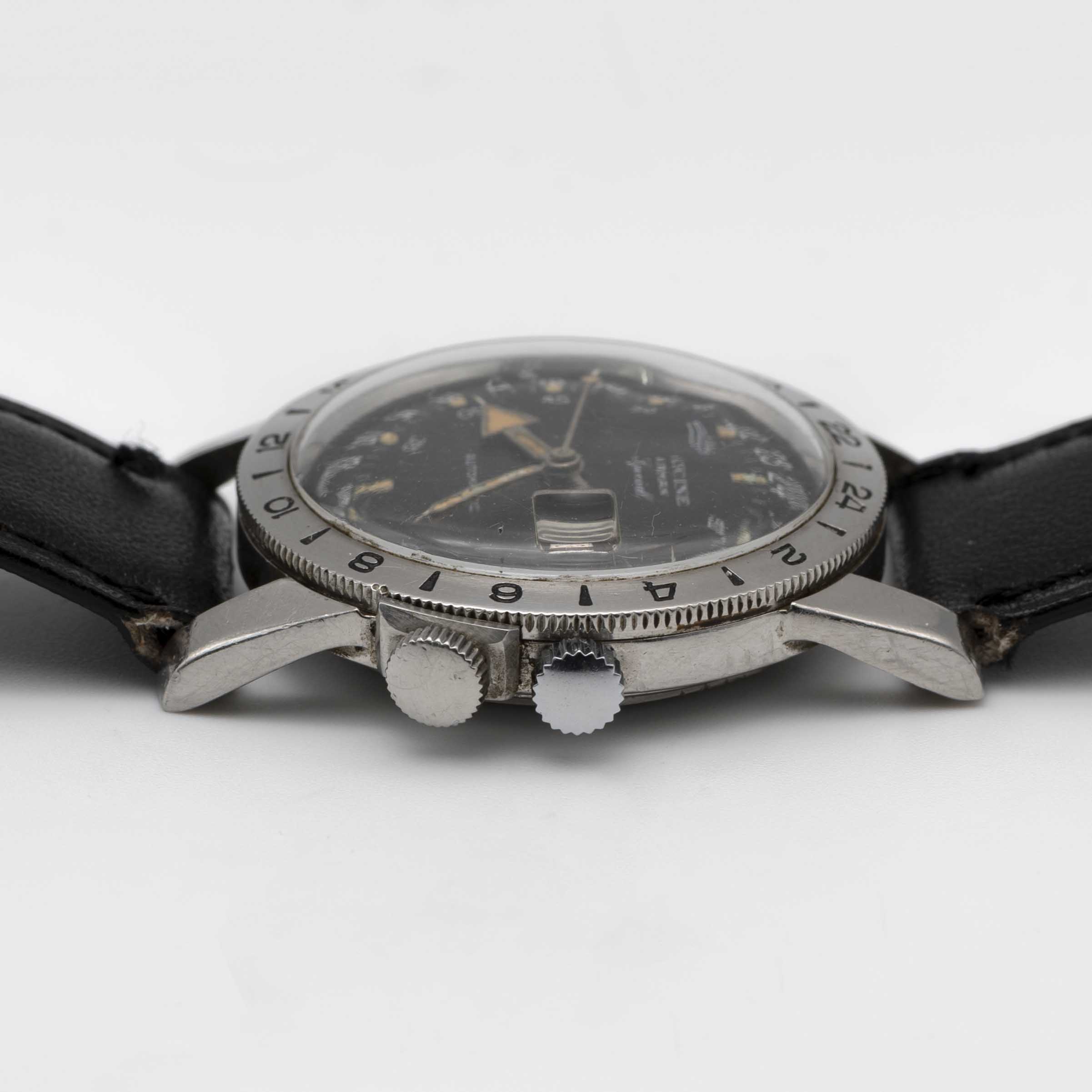 A GENTLEMAN'S STAINLESS STEEL GLYCINE AIRMAN SPECIAL AUTOMATIC PILOTS WRIST WATCH CIRCA 1960s - Image 7 of 8