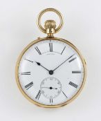 A FINE GENTLEMAN'S 18K SOLID GOLD OPEN FACE QUARTER REPEATER POCKET WATCH CIRCA 1870s SIGNED