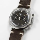 A GENTLEMAN'S STAINLESS STEEL HEUER CAMARO CHRONOGRAPH WRIST WATCH CIRCA 1970, REF. 73343N WITH