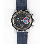 A GENTLEMAN'S STAINLESS STEEL YEMA YACHTINGRAF CHRONOGRAPH WRIST WATCH CIRCA 1968, PATENT PENDING