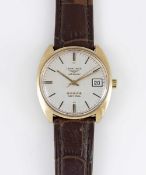 A GENTLEMAN'S 9CT SOLID GOLD LONGINES ADMIRAL "5 STAR" AUTOMATIC WRIST WATCH CIRCA 1970, WITH