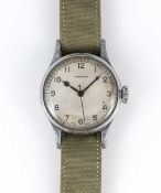 A GENTLEMAN'S BRITISH MILITARY LONGINES RAF PILOTS WRIST WATCH DATED 1943 Movement: 16J, manual