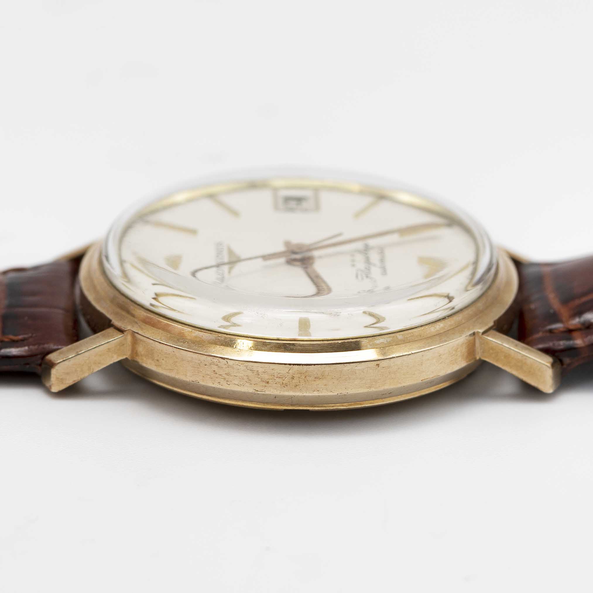 A GENTLEMAN'S 9CT SOLID GOLD LONGINES FLAGSHIP AUTOMATIC WRIST WATCH CIRCA 1966, REF. 3418 WITH - Image 8 of 8