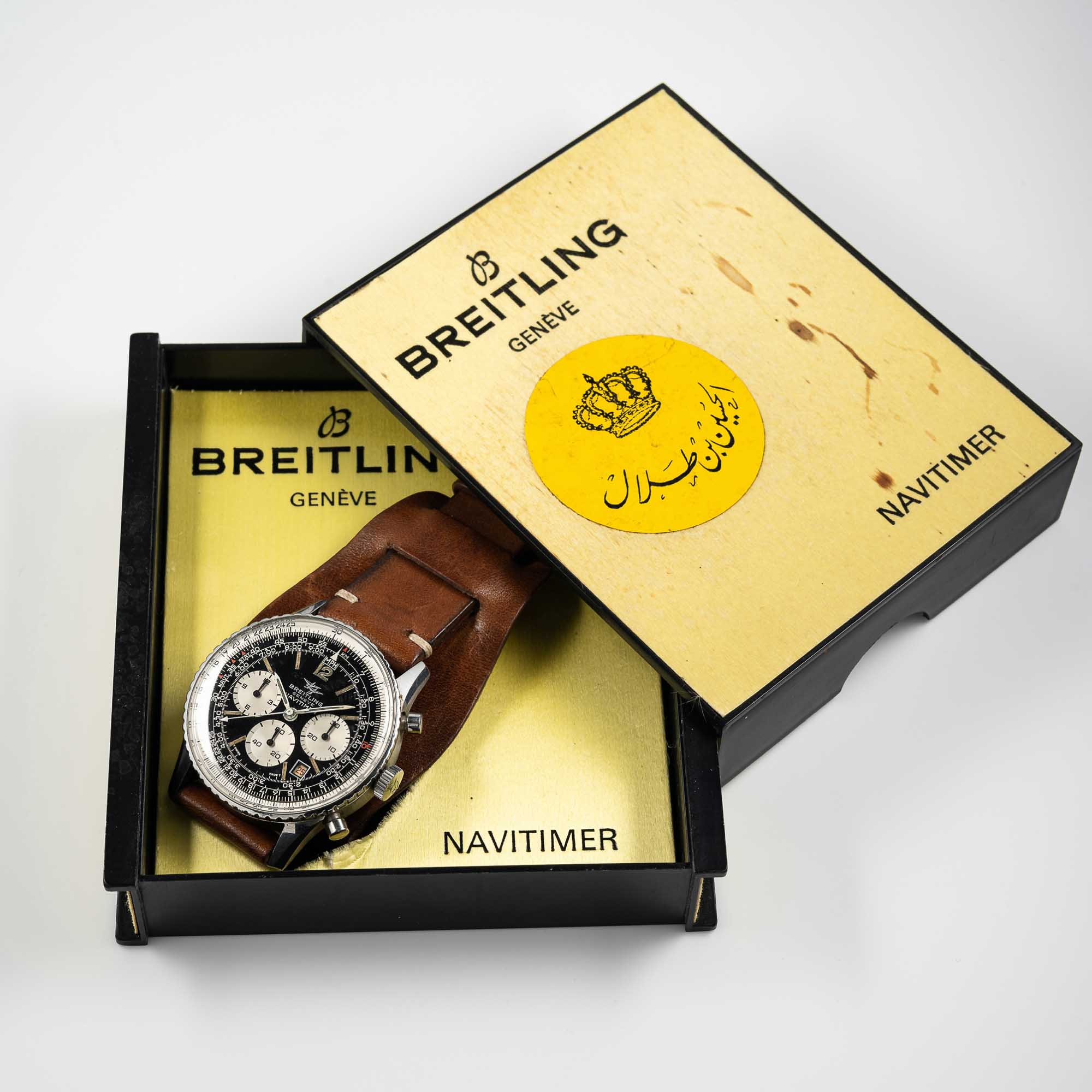 A RARE GENTLEMAN'S STAINLESS STEEL MILITARY BREITLING NAVITIMER CHRONOGRAPH PILOTS WRIST WATCH CIRCA - Image 3 of 11