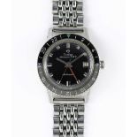 A GENTLEMAN'S STAINLESS STEEL ZODIAC AEROSPACE GMT AUTOMATIC BRACELET WATCH CIRCA 1960s, REF. 752-