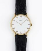 A GENTLEMAN'S SIZE 18K SOLID YELLOW GOLD PIAGET ALTIPLANO WRIST WATCH DATED 1992, REF. 9035 N WITH