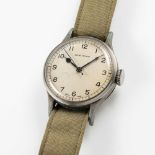 A VERY RARE GENTLEMAN'S MILITARY LONGINES PAF PILOTS WRIST WATCH DATED 1943, ISSUED TO POLISH AIR