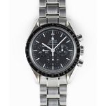 A GENTLEMAN'S STAINLESS STEEL OMEGA SPEEDMASTER PROFESSIONAL "MOON WATCH" CHRONOGRAPH BRACELET WATCH