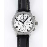 A GENTLEMAN'S STAINLESS STEEL DAMASKO AUTOMATIC CHRONOGRAPH WRIST WATCH CIRCA 2000s, REF. DC57