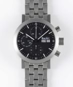 A GENTLEMAN'S STAINLESS STEEL MARCELLO C MILLENNIUM 2000 CHRONOGRAPH BRACELET WATCH CIRCA 2000s,