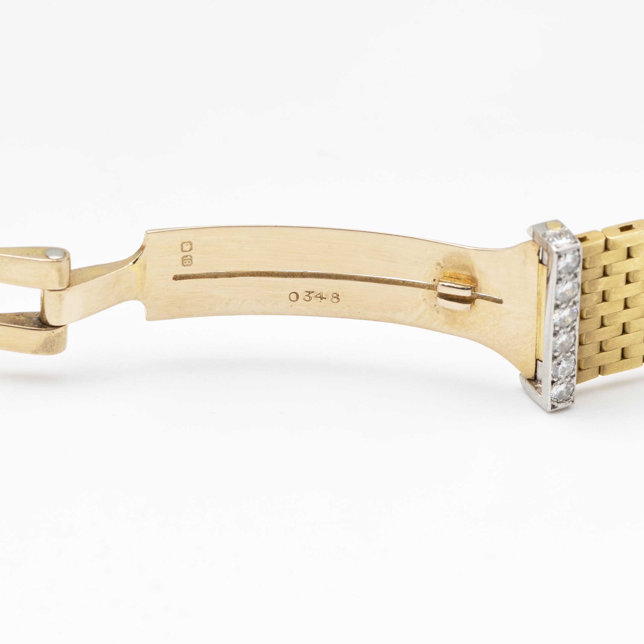 A FINE & RARE LADIES 18K SOLID GOLD & DIAMOND CARTIER LONDON BRACELET WATCH CIRCA 1957, WITH - Image 11 of 13