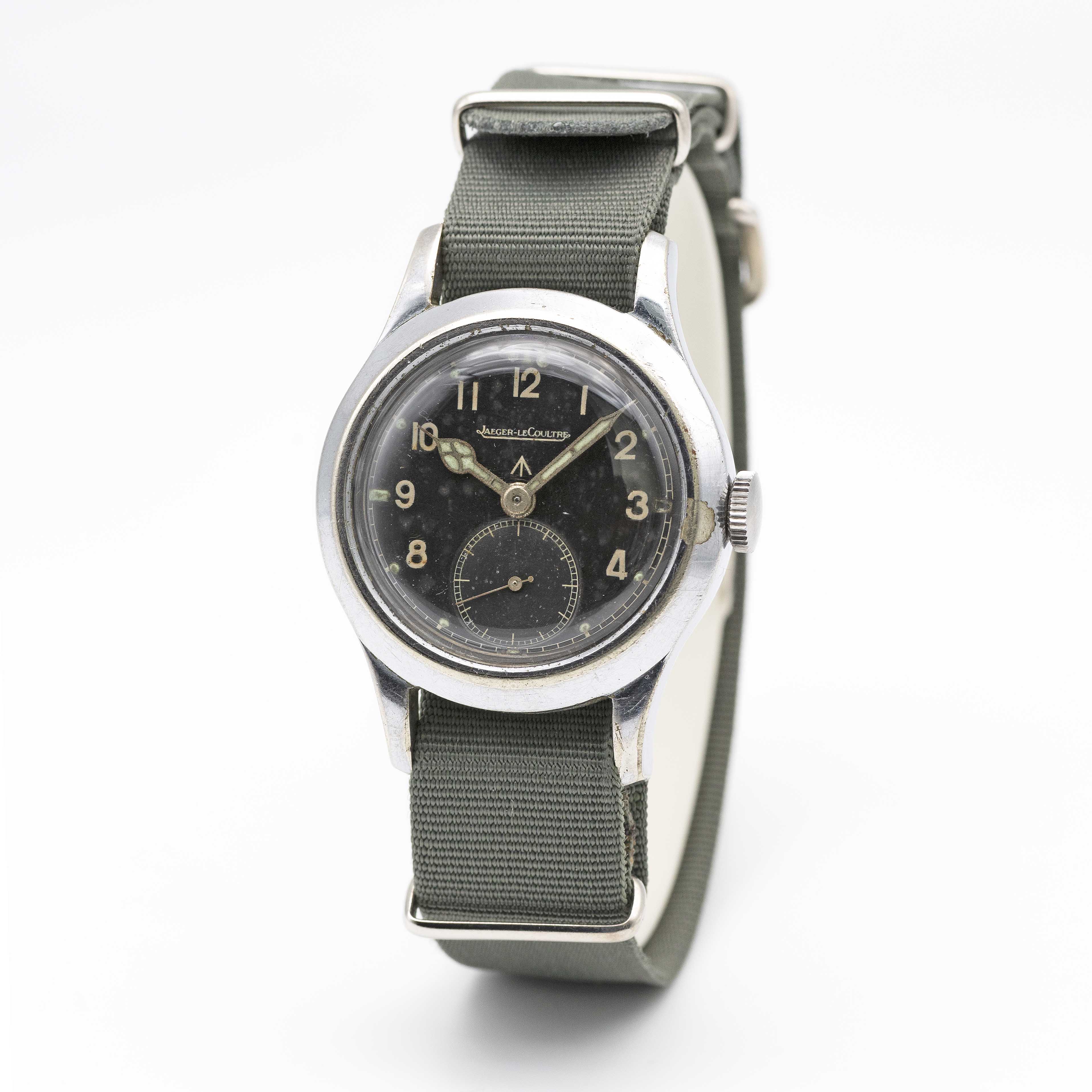 A GENTLEMAN'S BRITISH MILITARY JAEGER LECOULTRE W.W.W. WRIST WATCH CIRCA 1945, PART OF THE "DIRTY - Image 3 of 8