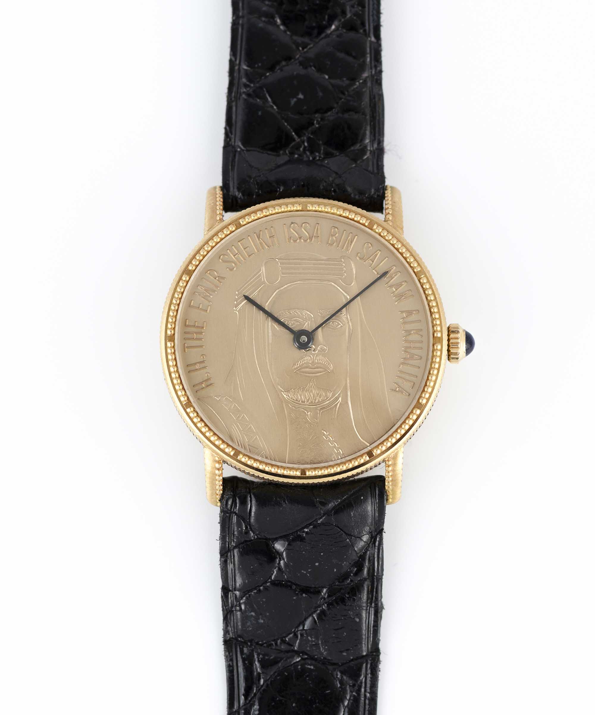 A GENTLEMAN'S 18K SOLID GOLD BAUME & MERCIER WRIST WATCH CIRCA 1980s,  REF. 35102 COMMISSIONED BY