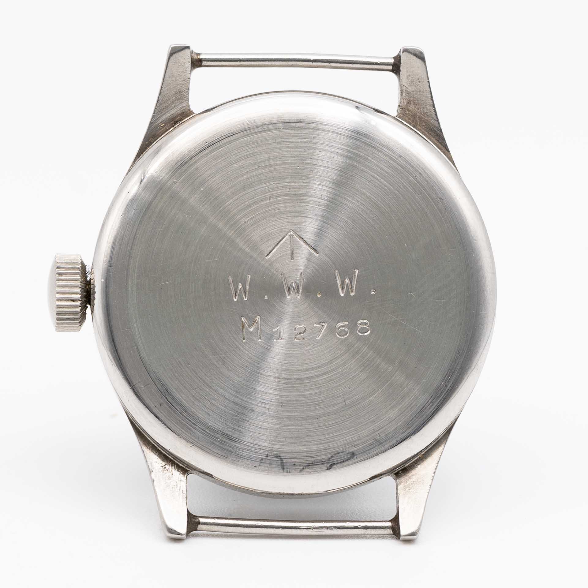A GENTLEMAN'S STAINLESS STEEL BRITISH MILITARY IWC MARK 10 W.W.W. WRIST WATCH CIRCA 1945, PART OF - Image 5 of 8