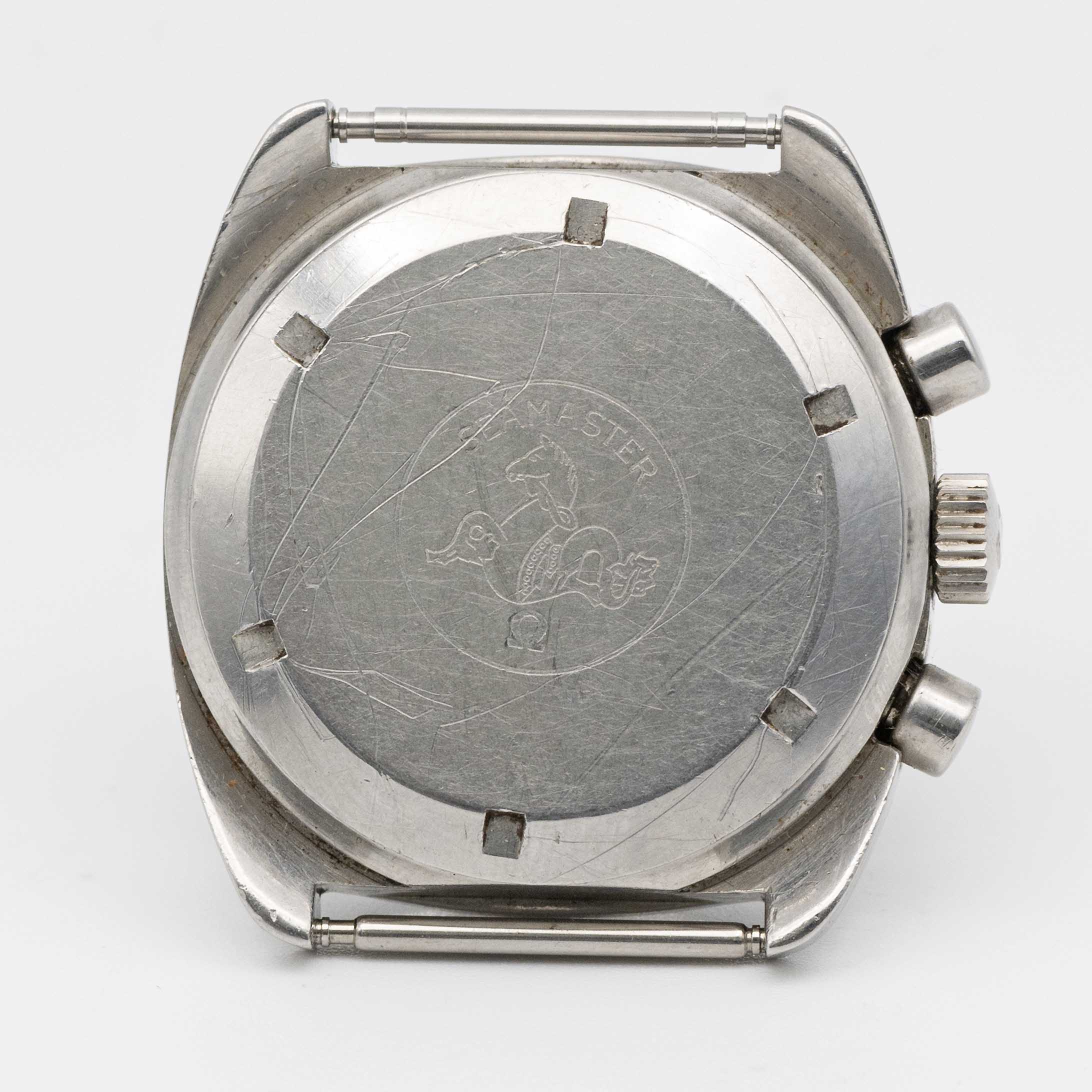 A GENTLEMAN'S STAINLESS STEEL OMEGA SEAMASTER AUTOMATIC CHRONOGRAPH BRACELET WATCH DATED 1979, - Image 5 of 8