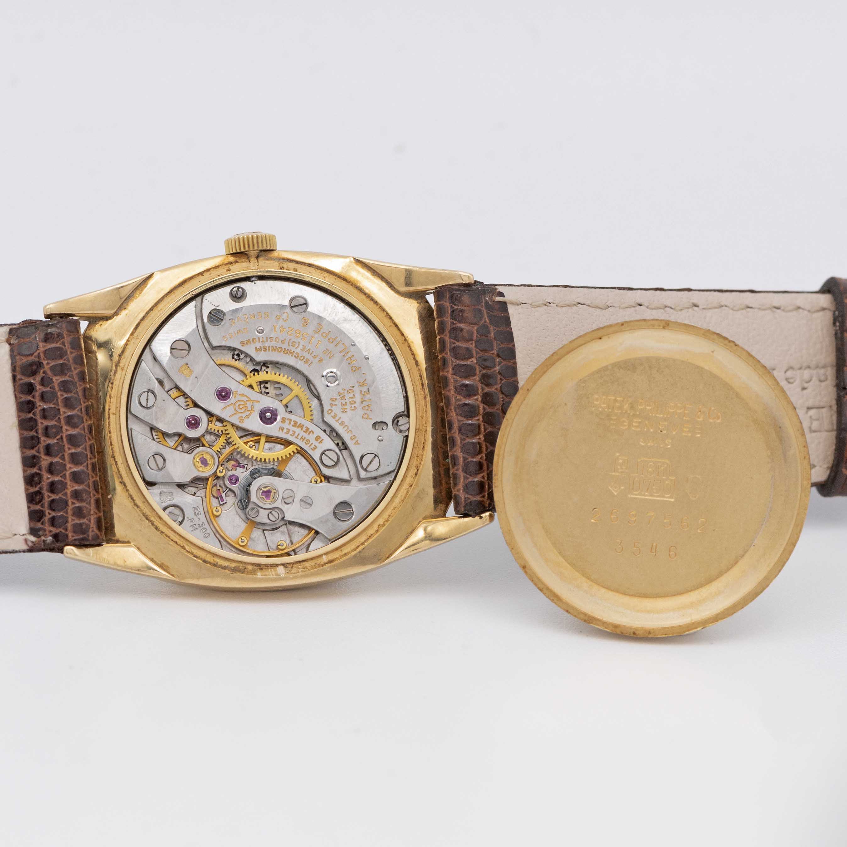 A GENTLEMAN'S 18K SOLID GOLD PATEK PHILIPPE GOLDEN ELLIPSE WRIST WATCH CIRCA 1980, REF. 3546 - Image 7 of 9