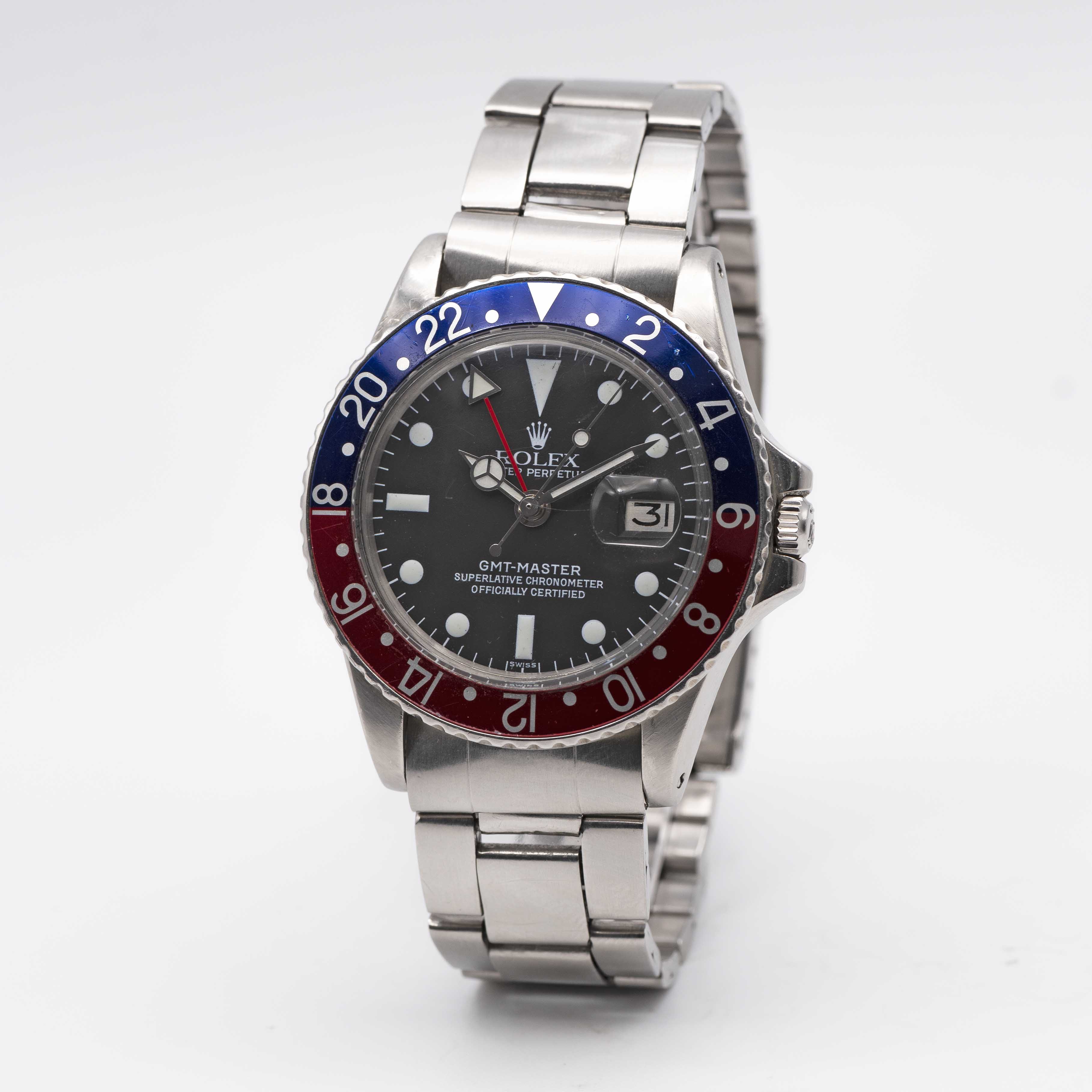 A GENTLEMAN'S STAINLESS STEEL ROLEX OYSTER PERPETUAL DATE GMT MASTER "PEPSI" BRACELET WATCH CIRCA - Image 3 of 10